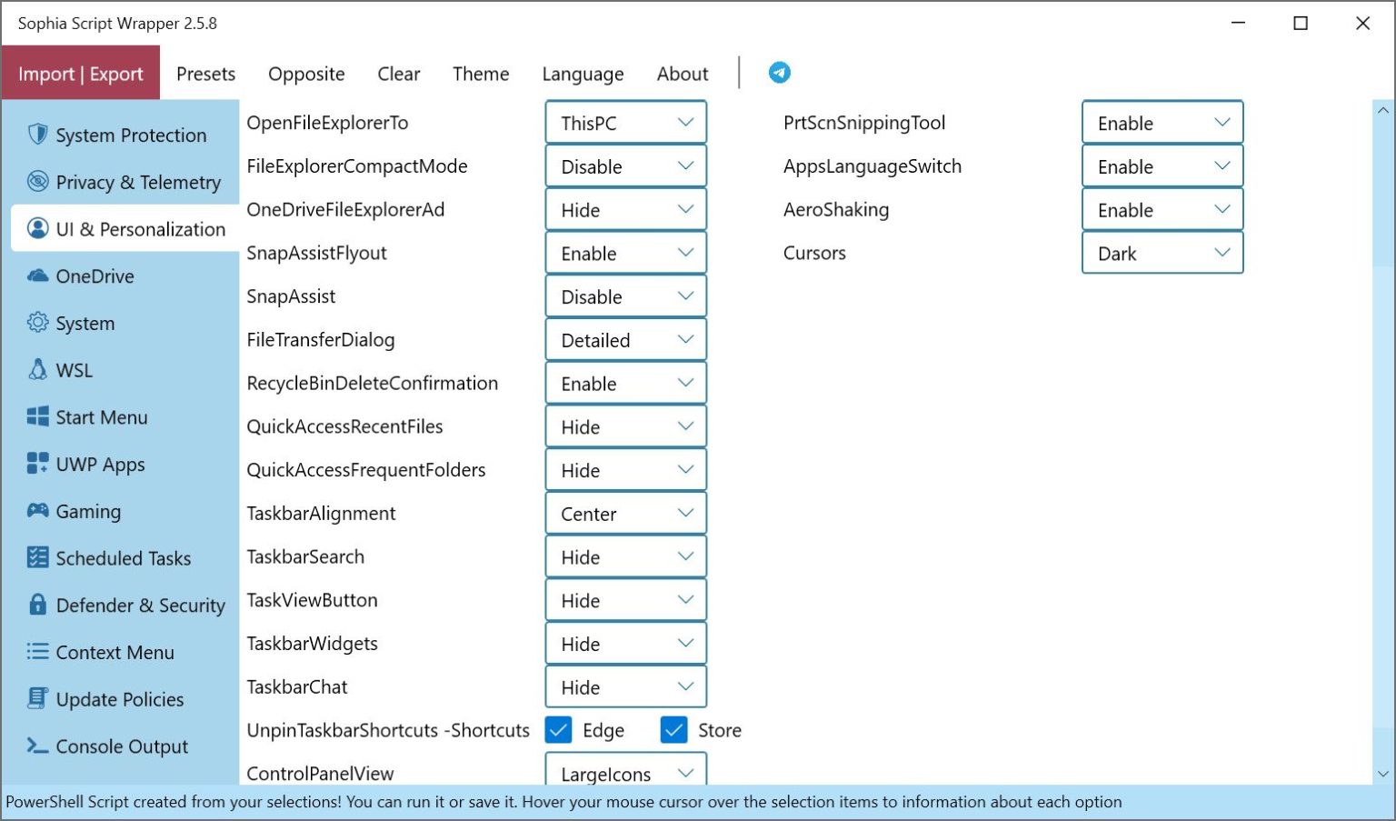 Windows 10/11 Debloat GUI/Debloater is now ‘Sophia Script Wrapper’! BenchTweakGaming